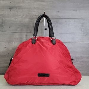 Liebeskind Berlin Red Nylon Leather Large Travel Shoulder Bag